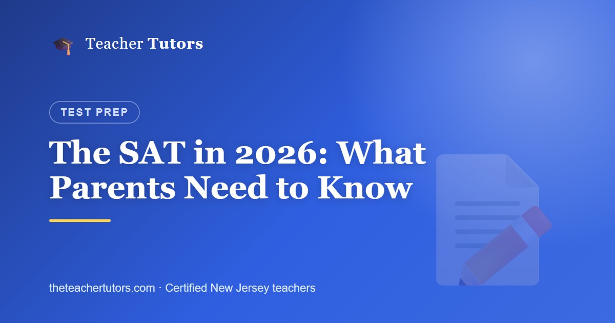 The SAT in 2026: What Parents Need to Know and Why It Still Matters